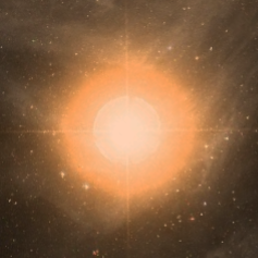 Red giant stars – Antares in Scorpius is an example.