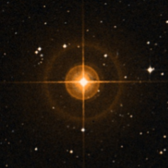 Spectral class C carbon stars – R Leporis is an example.