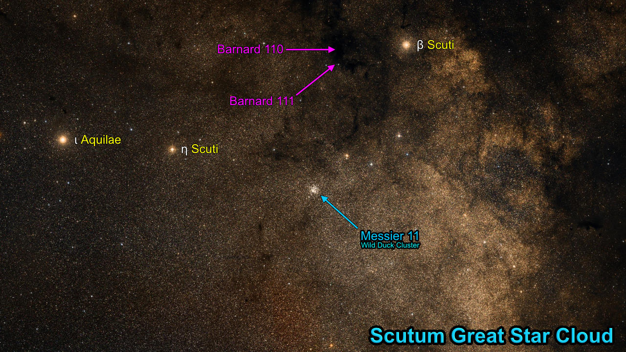 A picture of the Great Scutum Star Cloud.